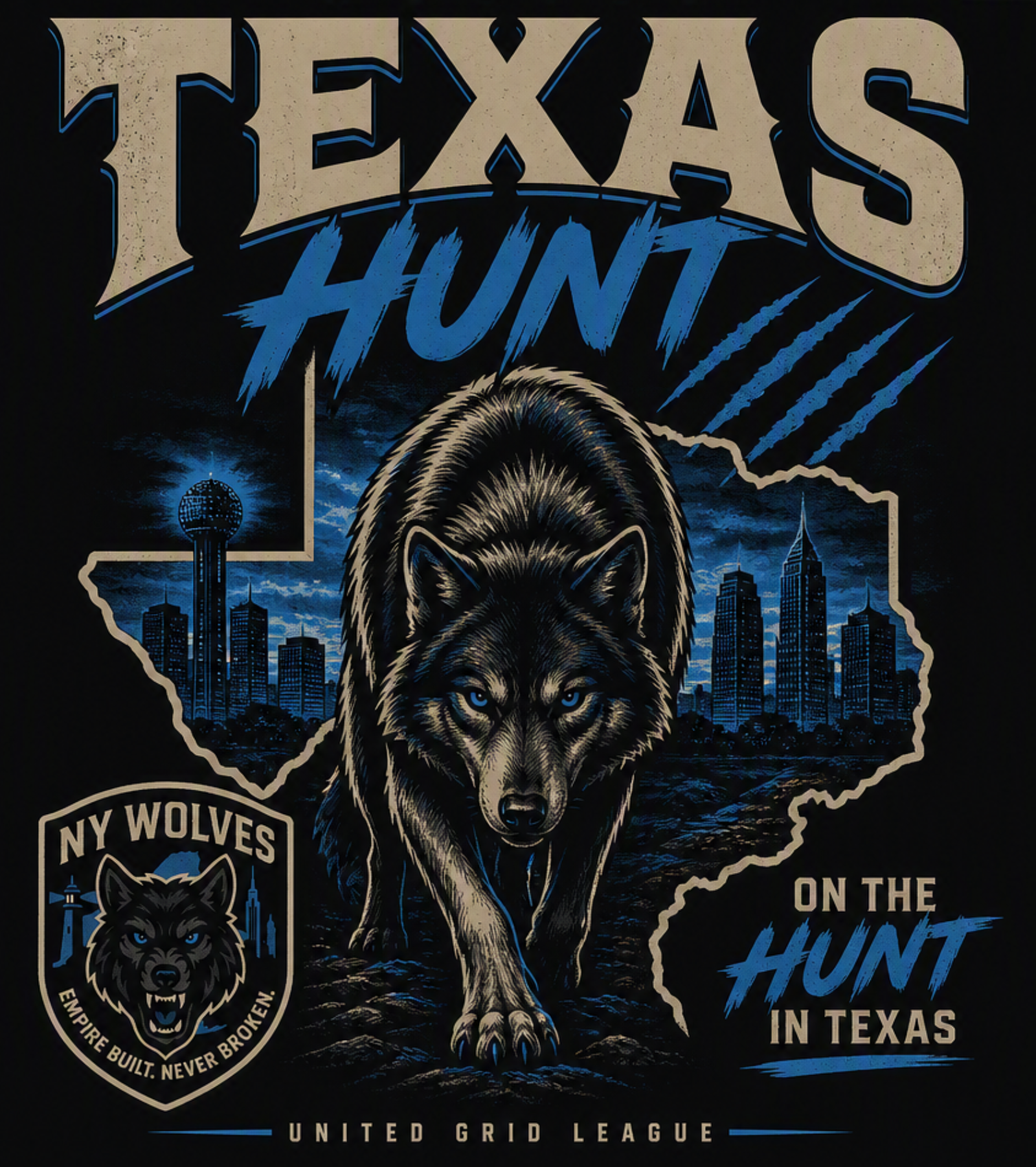 NY WOLVES HIT MESQUITE FAN SHIRT