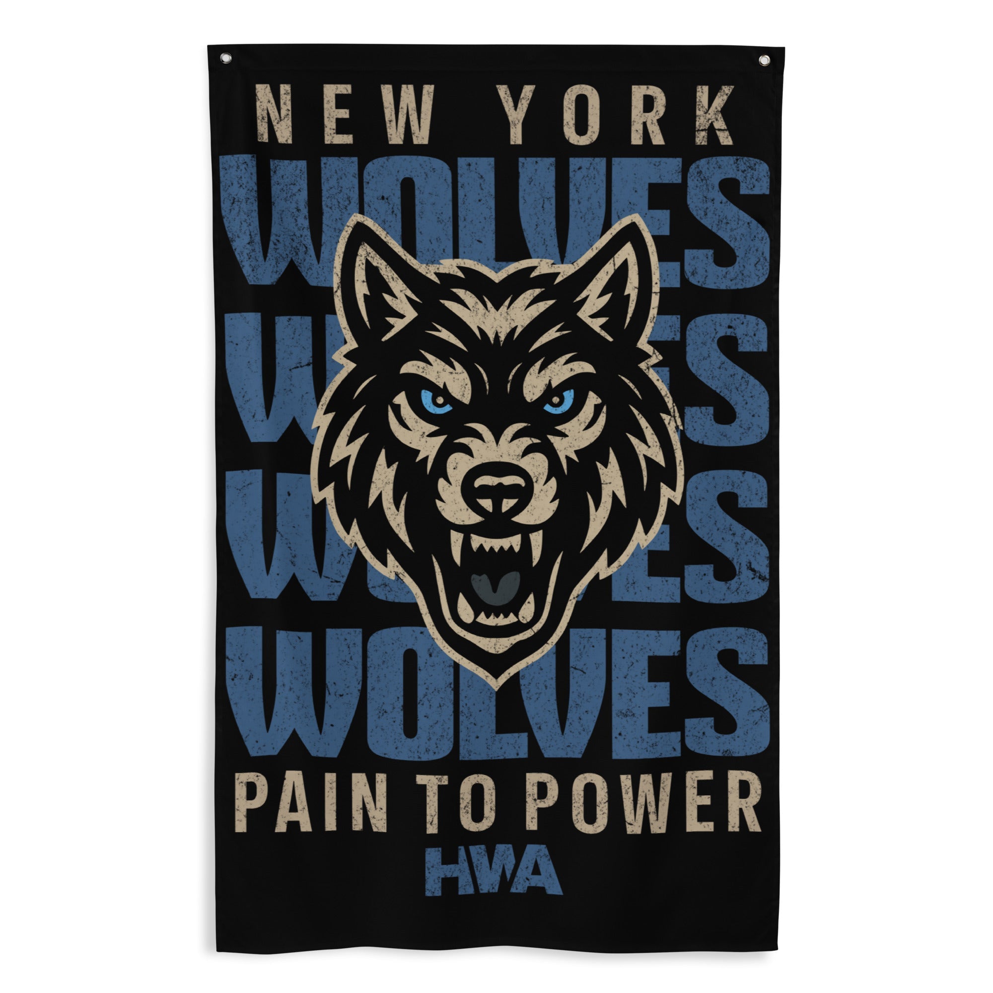 NY Wolves x HWA | PAIN TO POWER FLAG
