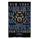NY Wolves x HWA | PAIN TO POWER FLAG